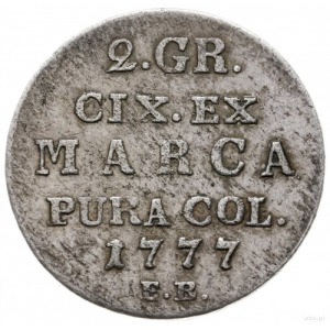 półzłotek 1777/E.B., Warszawa; Plage 264, Berezowski 4 ...