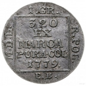 1 grosz srebrny 1779 EB, Warszawa; Plage 228, Berezowsk...