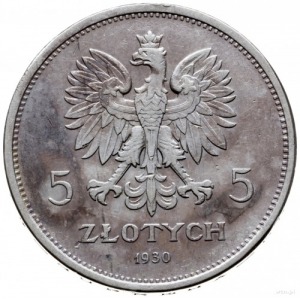 5 złotych 1930, Warszawa; “Sztandar” - 100-lecie Powsta...