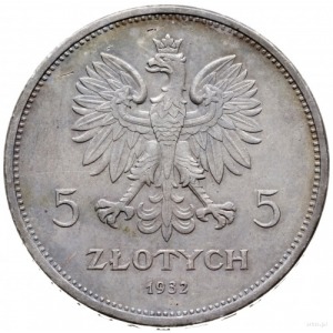 5 złotych 1932, Warszawa; “Nike”; srebro 17.94 g; lekko...
