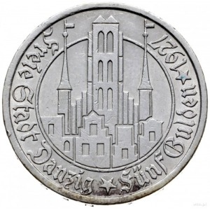 5 guldenów 1927, Berlin; Kościół Marii Panny; Jaeger D....
