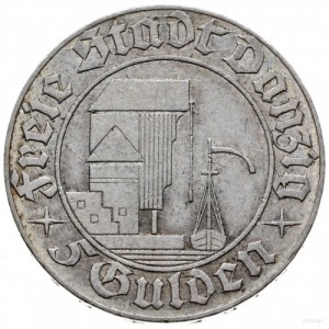5 guldenów 1932, Berlin; Żuraw portowy; Jaeger D.18, Pa...