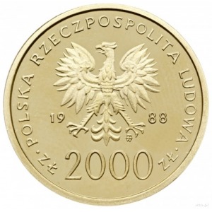 2.000 złotych 1988, Warszawa; Jan Paweł II - moneta na ...