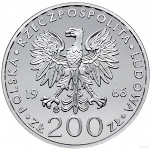 200 złotych 1986, Szwajcaria; Jan Paweł II; srebro 40 m...