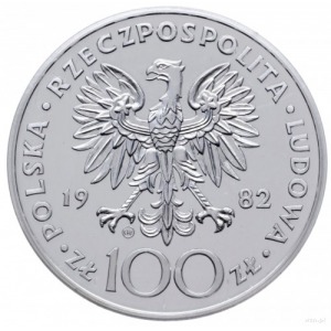 100 złotych 1982, Szwajcaria; Jan Paweł II; srebro 30 m...