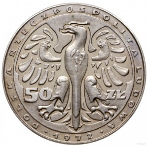 50 złotych 1972, Warszawa; Fryderyk Chopin - bez napisu...