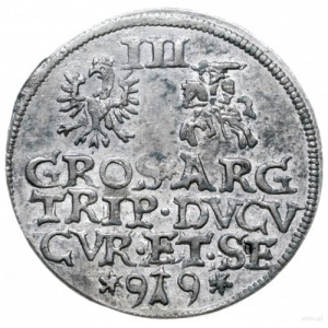 trojak 1599, Mitawa; Iger KuW.99.4.a (R4), Gerbaszewski...