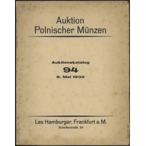 Leo Hamburger Frankfurt a.M; Auktionskatalog 94- Sammlu...