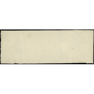 papier do druku banknotu 2 złote z 1863 roku; ze znakie...