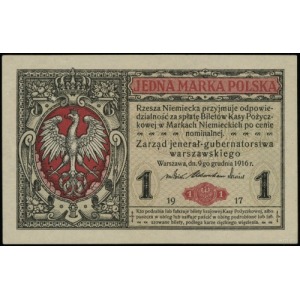 1 marka polska, 9.12.1916, “jenerał”, seria B, numeracj...