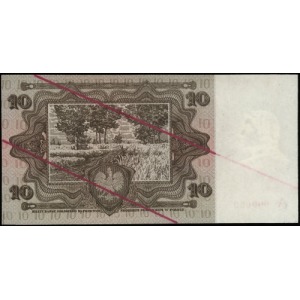 próbny druk 10 złotych 2.01.1928; seria A1, numeracja 0...