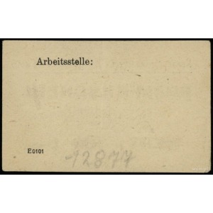 Konzentrationslager Ravensbrück; bon na 1 markę; papier...