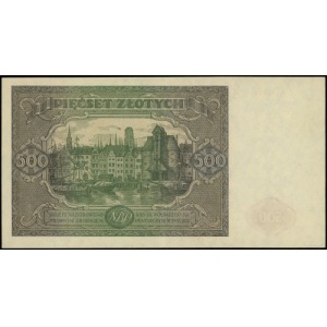 500 złotych 15.01.1946; seria L, numeracja 5331174; Luc...