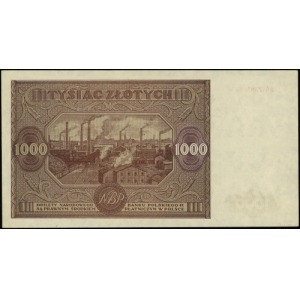 1.000 złotych 15.01.1946, seria AA, numeracja 7353486; ...