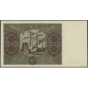 1.000 złotych 15.07.1947; seria A, numeracja 1712632; L...