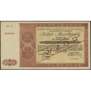 bilet skarbowy na 5.000 złotych 25.03.1946, WZÓR, seria...