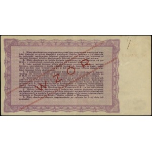 bilet skarbowy na 100.000 złotych 3.01.1947, WZÓR, seri...