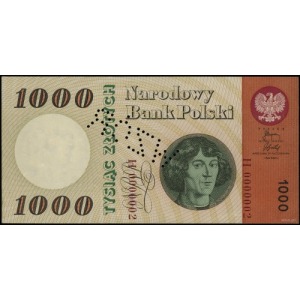 1.000 złotych 29.10.1965, seria H, numeracja 0000002, p...