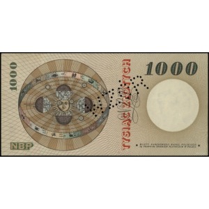 1.000 złotych 29.10.1965, seria H, numeracja 0000002, p...