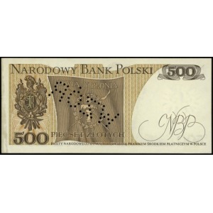 500 złotych 16.12.1974, seria Y, numeracja 0000081, per...