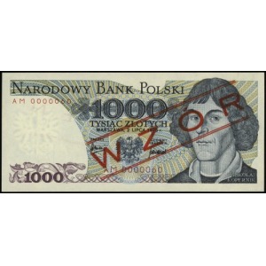 1.000 złotych 2.07.1975, seria AM, numeracja 0000060, c...