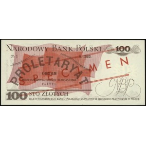 100 złotych 17.05.1976, seria AW, numeracja 0000009, cz...