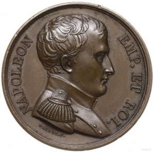 medal z 1814 roku autorstwa Brenet’a i Denon’a wybity z...