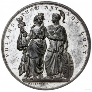 medal z 1833 roku autorstwa F. Halliday’a wybity przez ...