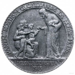 medal z 1915 roku autorstwa Jana Wysockiego “Polonia de...