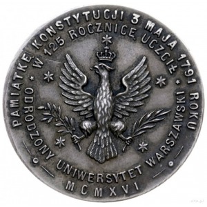medal z 1916 roku autorstwa Jana Knedlera wybity z okaz...