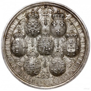 Niderlandy; medal z 1738 roku autorstwa N. von Swindere...