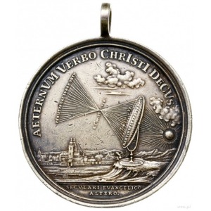 Saksonia; medal z 1717 roku nieznanego autorstwa wykona...