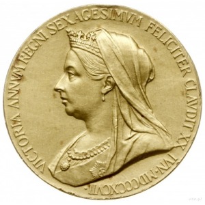Wiktoria 1837-1901; medal z 1897 roku autorstwa G. W. S...