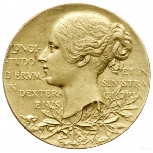 Wiktoria 1837-1901; medal z 1897 roku autorstwa G. W. S...