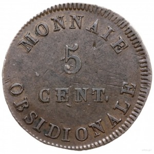 5 centimów 1814 (2-6.04.1814), Antwerpia, atelier Wolsc...
