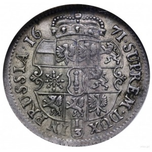 1/3 talara 1671 TT, Królewiec; v. Schr. 667; Neumann 11...