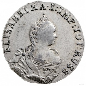 6 groszy 1761, Królewiec; odmiana z napisem ELISABETHA....