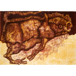 Jan LEBENSTEIN (1930 - 1999), Course pétrifiée, 1973
