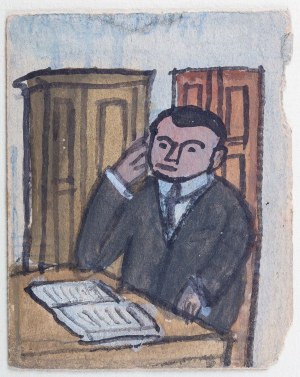 Nikifor Krynicki (1895 Krynica-1968 Folusz), Mężczyzna z książką
