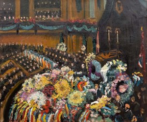 Eugen Spiro (1874 Wrocław - 1972 Nowy Jork), Uroczystość pogrzebowa ministra spraw zagranicznych Gustawa Stresemanna , 1929 r.
