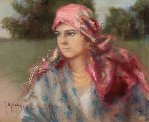 Józef Ujheli (1895-?), Portret dziewczyny