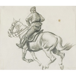 Ryszard PRAUSS (1902-1955), Ułani na koniach