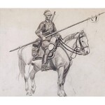 Ryszard PRAUSS (1902-1955), Ułani na koniach