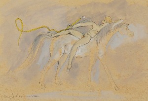 Maja BEREZOWSKA (1898-1978), Dziewczyna z pejczem i koń