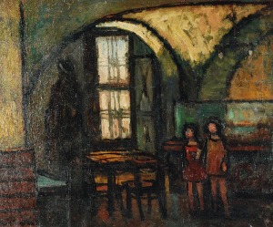 Marian TOMASZEWSKI (1904-1968), Postacie we wnętrzu