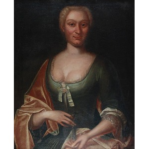 Malarz nieokreślony środkowoeuropejski(XVIII), Portret damy