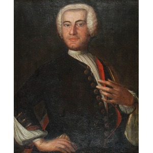 Malarz nieokreślony środkowoeuropejski(XVIII), Portret mężczyzny w peruce