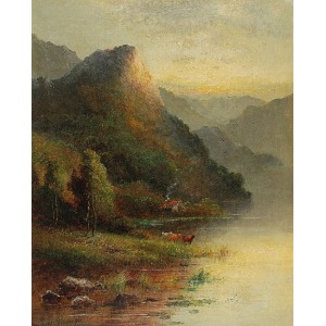 Alfred de BREANSKI, XIX w., Pejzaż ze Szkocji, 1887