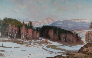 Paul WEIMANN (1867-1945), Widok na Śnieżkę