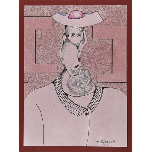Henryk PŁÓCIENNIK (ur. 1933), Portret - fragment, 1998